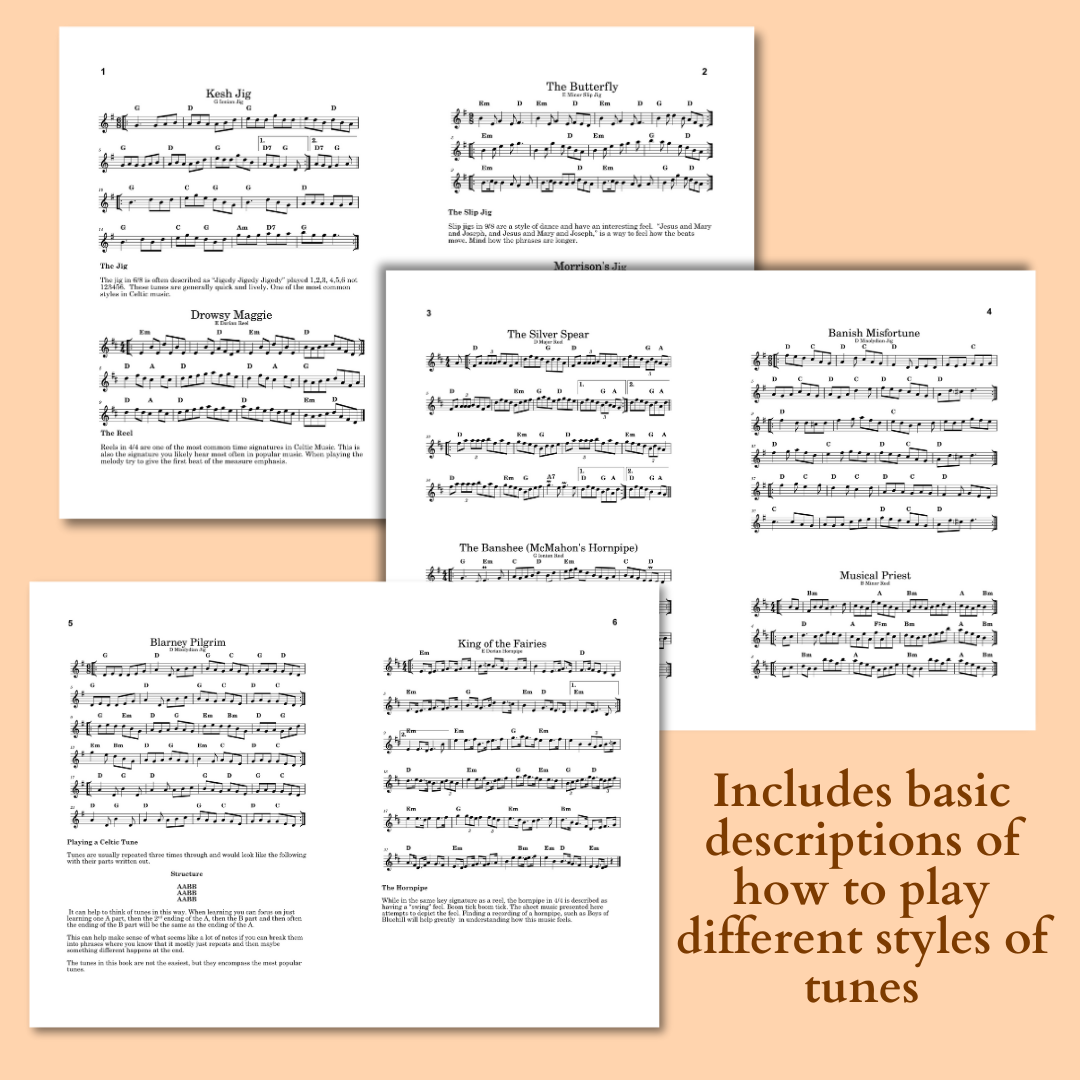 Top 10 Celtic Tunes - Digital PDF Download